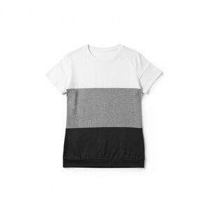 Amazon Women's Color Block Tee - White, Gray, Black